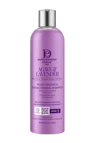 Design Essentials Agave & Lavender/ Moisturizing & Strengthening Shampoo