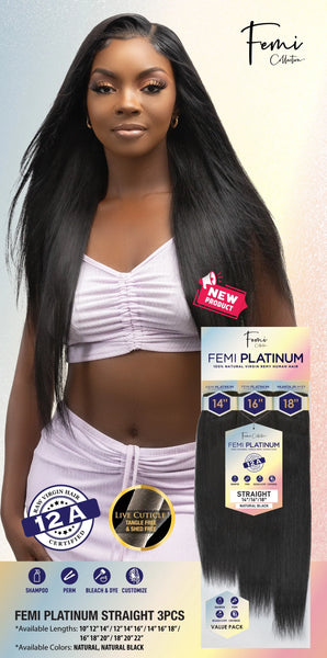 FEMI PLATINUM VIRGIN REMY HAIR