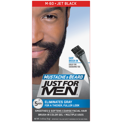 Just For Men Mustache & Beard Jet Black 5-Minute